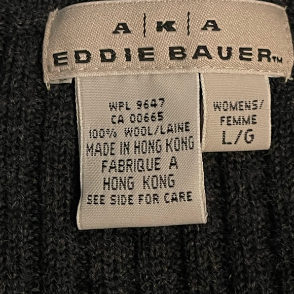 Eddie Bauer Charcoal Ribbed Knit Vest - Picture 5 of 5